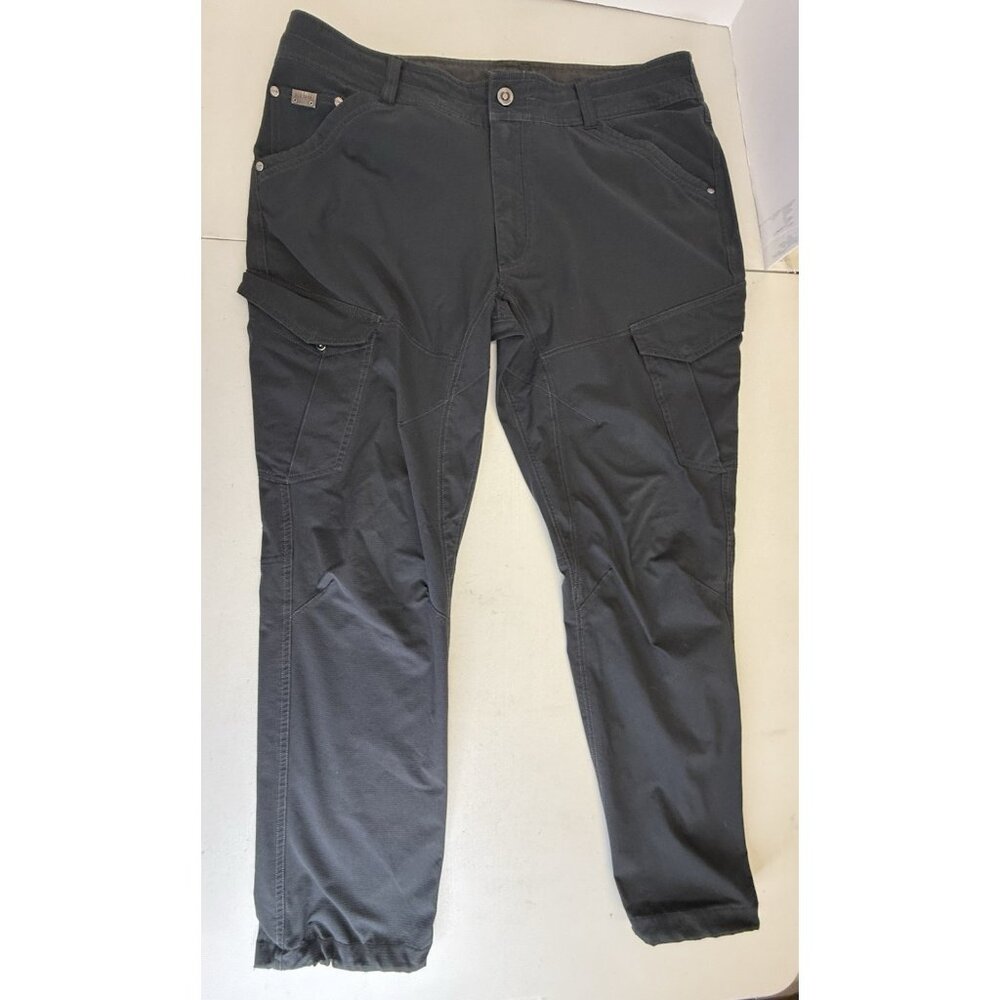 Kuhl Men's Silencr Rogue Kargo Tapered Pants 36x30 Black 5163 Hiking Camping